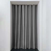 현관문 중문 2중 커튼 암막 방한 방풍 커튼 150x235cm 1장 봉 포함 펀칭 아일렛형