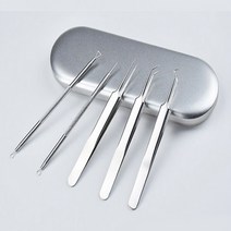 제이와이홀딩스 여드름 짜는 도구 블랙헤드 압출기 휴대용 바늘, 1개