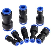 PG12-8/PG8-6 Pneumatic Fittings Push In Straight Reducer Connectors For Air Vacuum Water Hose Plasti, 08 16mm to 12mm