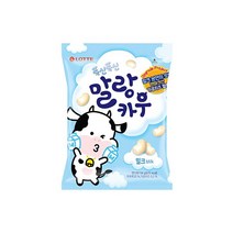 롯데웰푸드 [캔디]말랑카우 밀크 아이간식 군것질 158g, 23개