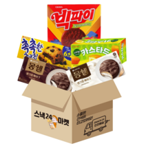 스낵24 빅파이(12개)+몽쉘 카카오(6개)+몽쉘 생크림(6개)+카스타드(6개)+촉촉한초코칩(8개) 몽몽촉카파이, 과자 5P, 1세트