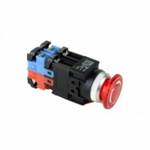 건흥전기 1A1B 조광 푸쉬락 버섯형 방향표시 LED램프 비상 스위치 12V AC DC 25mm KBL25ER-L2C11, 옐로우 [KBL25ER-L2CY11]