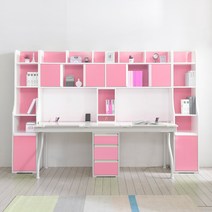 아토 2인 어린이 확장형 각도조절책상 초등학생 키즈 스터디 공부 핑크 책상