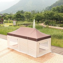 재래시장 야외행사 방수 그늘막 포장마차 천막캐노피 온실효과 내구성 포차, 알루미늄천막 3X6, 화이트