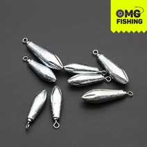 오마이갓피싱 팍쭉 싱커 ver2 7g 10g 14g 다운샷 프리리그 아연도금 봉돌, PZSS1/4(7g) - 1
