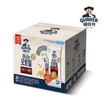 퀘이커 마시는 오트밀 오트 앤 그레인 낱봉팩, 50g, 20개