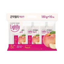 청정원 달달구리 라이틀리 곤약젤리 복숭아 간편식 150g 10개입 쫀득쫀득 야식 어른 회사간식, 7세트