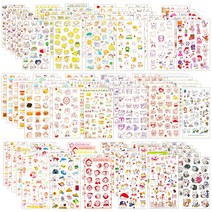 요랜드 다꾸 인스 스티커 랜덤박스 대용량 세트, 75장