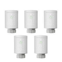 Tuya-ZigBee 3.0 스마트 TRV 라디에이터 액추에이터 프로그래밍 가능한 온도 조절기 밸브 컨트롤러 알렉사 구글 홈으로 작동, 5PCS