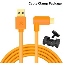 카메라케이블 Typec-엘보 USB3.0 온라인 카메라 라인 소니호환 A7R3 니콘호환 Z7 Z6 캐논호환 EOS R 후지, 02 Elbow clamp_02 3m
