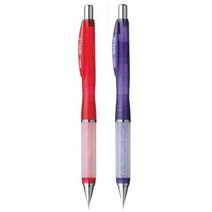 제브라 에어피트 라이트 C 0.5mm 샤프 2개 MAZ71 AIRFIT LT 슬림 반짝이는 투명 바디, 레드(R)+퍼플(PU)