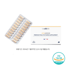 와일드랩 아토아머 프리미엄 멀티비타민 프랑스 직수입 종합비타민 마그네슘 아연, 60정, 1개