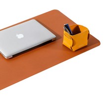 알짬 120x60 90x45 80x40 70x30 데스크매트 10색상 양면 코르크 가죽 데스크 매트 마우스 장패드 마우스패드 컴퓨터 책상 매트, 브라운