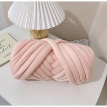 미니티크 자이언트얀 1kg 망고실 핑거니팅 벨벳얀 가방만들기 패브릭얀 벨벳자이언트얀 핸드니팅, 피치핑크, 일반얀