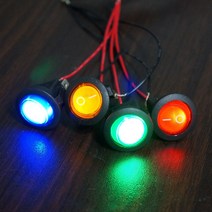 [파츠키츠] LED스위치(원형) PLS-C-01 토글 3P2단 시소 DIY, 블루