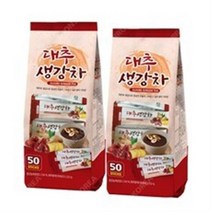 지노 대추생강차 50T X 2개(100T) 일회용 전통차 스틱 쌍화차, 5세트
