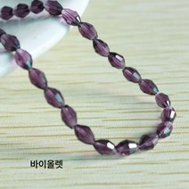 대량의 DIY 액세서리 액세서리크리스탈컷팅올리브미주4/6/8/10블랙벌룬비즈소재, 바이올렛, 3*5mm 약 98 장