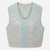 써스데이아일랜드 [여성]플라워 자카드 더블버튼조끼(T226MVT136W) 395323