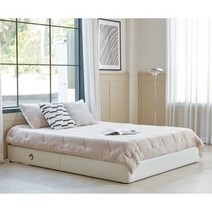 무헤드 침대 통깔판 높이 23cm 국내산 주문제작 호텔식 프레임 아쿠아텍스, 라이트그레이