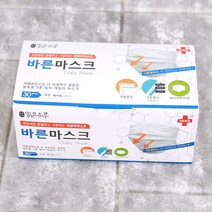 맑은하루 바른마스크 30매 개별포장 (성인용) 3중필터 일회용 부직포마스크, 1개, 30매입
