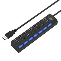 DFMEI 도매 7 리본 스위치 USB 확장 허브 USB2.0 스위치 USB SEELE ONE SPEED SITER, 하얀색