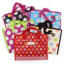 드림1025 3000 나이젠 도트 소프트백 부직포쇼핑백 지퍼가방