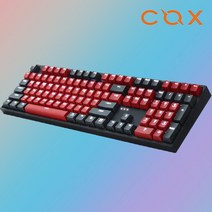COX CK108 레드/다크그레이 게이트론 LED 게이밍 기계식 (S2 에스투 녹축)