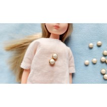 진주단추 5mm 인형부자재 인형옷단추 미니 파올레나 육일돌 베이비돌 예쁜 DIY미니어처, 10개