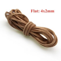 팔찌 목걸이에 대한 라운드 플랫 정품 암소 가죽 코드 로프 문자열 DIY 쥬얼리 만들기 1 2 3 4 5 6 8 mm, flat 4x2mm