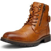 Vostey 남성용 부츠 캐주얼 오토바이 컴뱃 앵클 드레스 Motorcycle678ablack.