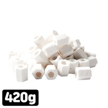 엄마의쇼핑 어항 여과재 육각 세라믹링 420g 어항레이아웃 바닥재 수질정화 여과재, 단품, 단품