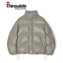 파르티멘토 신슐레이트 페더리스 푸퍼 숏패딩 그레이지, M