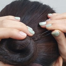 올림머리실핀 머리 헤어망 고정핀 어피 유핀 6cm