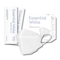 KF94 마스크 에센셜 대형 마스크 200매 국내생산 개별포장 (화이트), 1세트