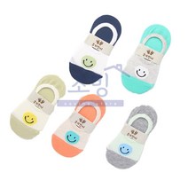 소빙 스마일 메쉬 아동덧신 5P 7-8세 4호