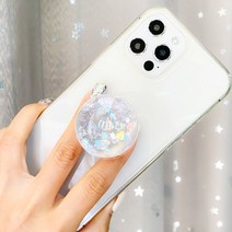 바다 원형 그립톡 에폭시 스마트톡 아크릴 핸드폰 거치대