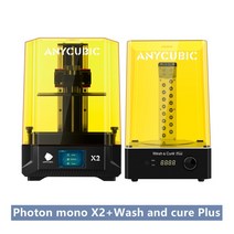 3D 프린터 3d 스캐너 Photon Mono X2 ANYCUBIC 3D 프린터 9.1 인치 4K 단색 LCD UV 수지 60 mm/h 고속 SLA, 01 add WSX