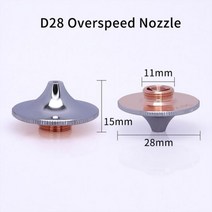 HANS D28 precitec 2.0C 이중 섬유 레이저 구리 노즐 wsx 초고속 레이저 노즐 고출력 overspeed1.0E, CHINA, Double layer, D1.3E + Overspeed Nozzle