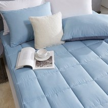 더플럼 고밀도 토퍼 일체형 매트리스 커버 진드기방지