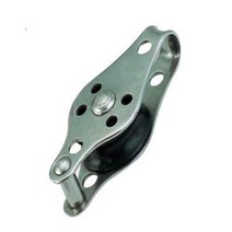 MarineNow Sailing Block Marine 316 Stainless Steel Rope Pulley with Becket Nylon Sheave Single Lashi, 1