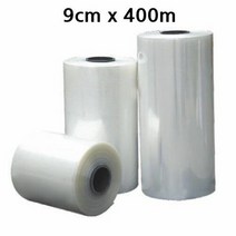 PVC 원통형 수축비닐 0.03mm 9cm x 400m 1롤, 단일 수량, 단일 길이