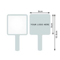 예쁜전신거울 인테리어거울 엔틱거울 맞춤 로고 휴대용 메이크업 거울 5 개 대량 도매 속눈썹 연장 용품, 04 9x9-Blue-Gray