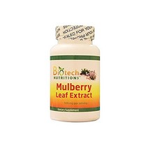 Biotech Nutritions 멀베리 뽕나무 뽕잎 추출물 캡슐 60개