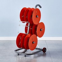 이동식 전선 인입 수레 케이블 포설 간편 전선관리 풀링다이 전기공사 통신공사 UTP케이블 꼬임방지 풀링랙, 01. 6종 이동식(금속디스크)