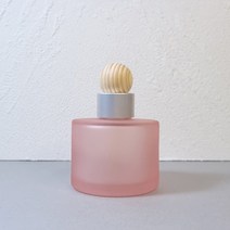 디퓨저용기 - 원형 무광핑크 100ml ( 사탕볼우드스틱 대 포함 ), 무광실버