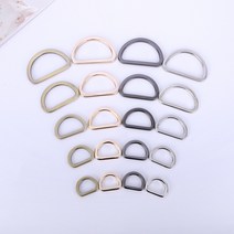 짱패브릭 라운드 납작 디링 / 하네스 리드줄 고리 / 디링고리, 38mm, 실버