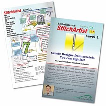 Embrilliance StitchArtist Level 1 Mac 및 PC용 디지타이징 자수 소프트웨어 USA 미국