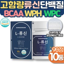류신타블렛 식물성 단백질 WPC 프로틴 여성 복근 하체운동 근육키우는법 운동전 WPH 헬스보충제 유청단백 식약처 노인 단백질보충제 시니어 운동후 근육량늘리기 뮤신 루신 BCAA, 90정 X 10통