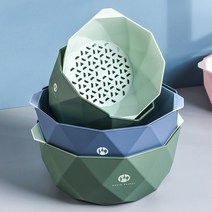 채소채반 소 + 대 세트, 블루