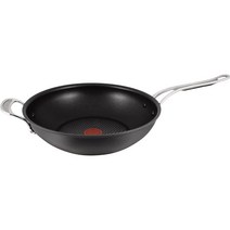 Tefal by Jamie Oliver 프리미엄 독일 명품 후라이팬 프라이팬 24cm 테팔 티타늄 프로 논스틱 코팅 Thermo-Spot 온도 표시기 인덕션에 적합, 웍 팬 + 카운터 핸들 30cm